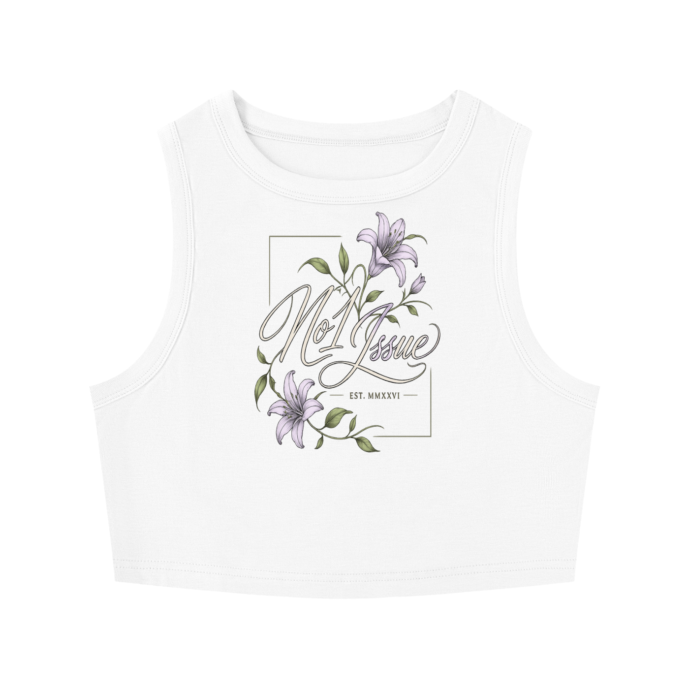 Women's Tight Crewneck Crop Tank Top